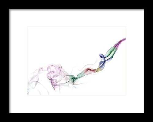 Abstract smoke Framed Print