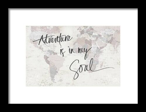Adventure Map Framed Print
