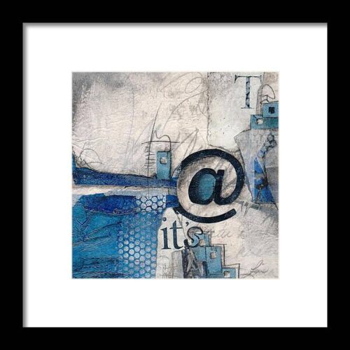 And it's Just Winter Drama Framed Print