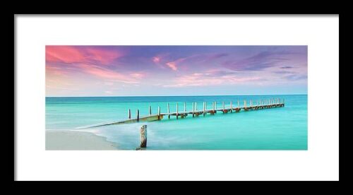 Aqua Waters Framed Print