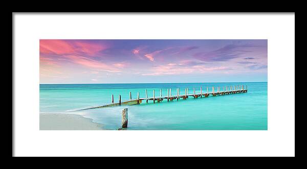 Aqua Waters Framed Print
