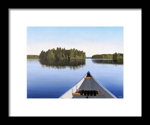 Early Evening Paddle Framed Print