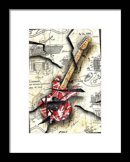 Eddie's Guitar Framed Print