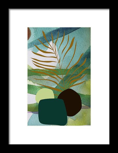 Green garden Framed Print
