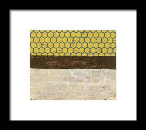 Honey Comb Abstract II Framed Print