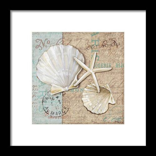 Linen Shells I Framed Print