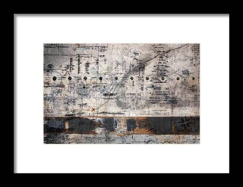 Meridian Map Framed Print
