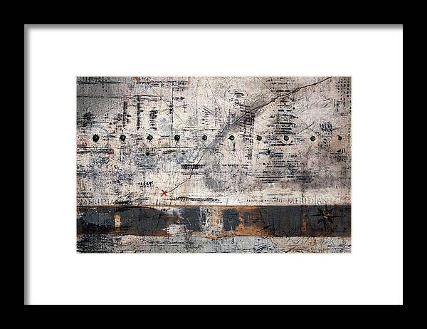Meridian Map Framed Print Meridian Map Framed Print