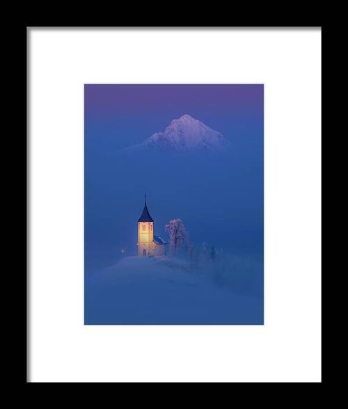 Misty church #1 Framed Print