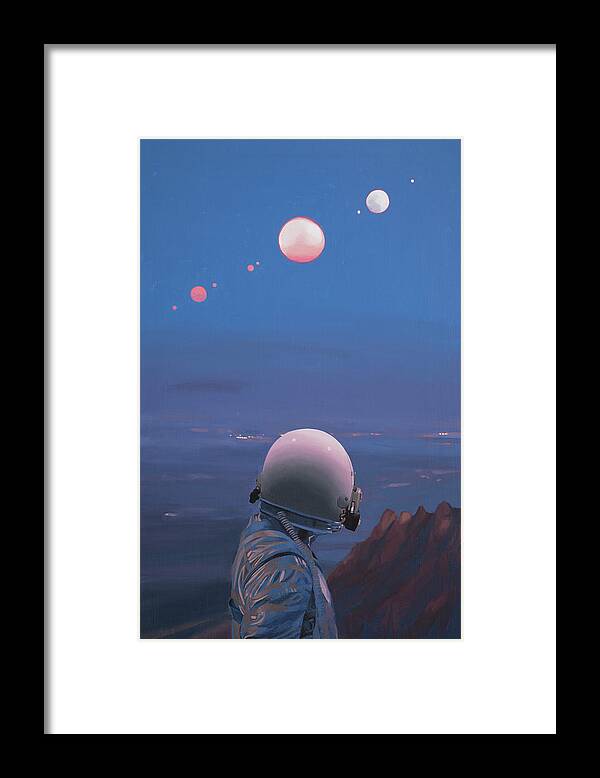 Moons Framed Print
