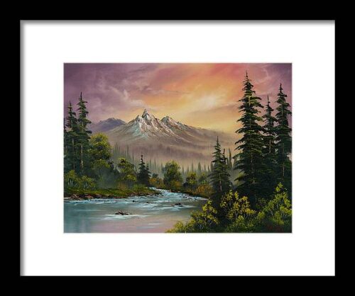 Mountain Sunset Framed Print