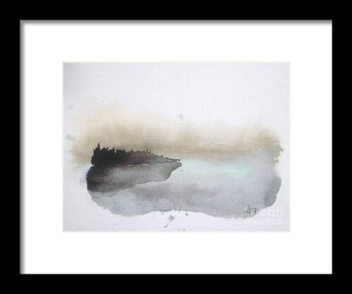 Nightfall on the Lake Framed Print