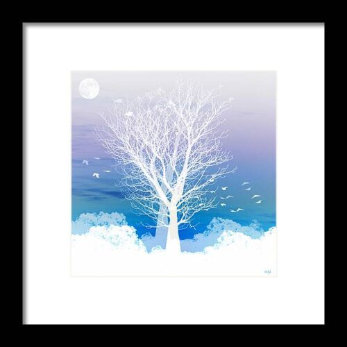 Once upon a moon lit night... Framed Print