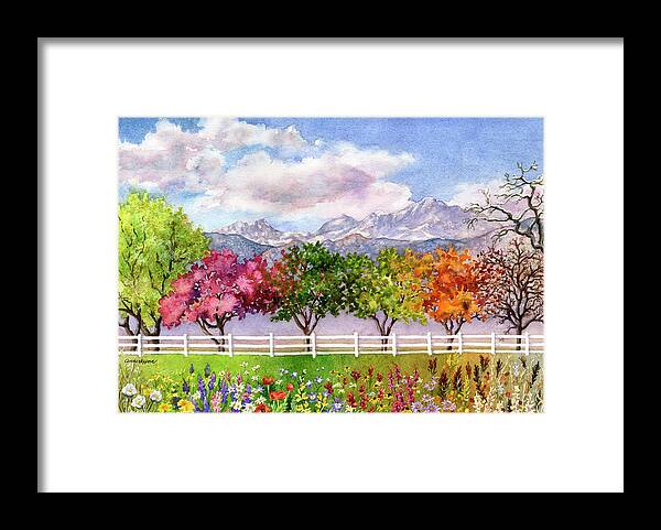 Parade of the Seasons Framed Print