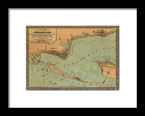 Pensacola Bay Florida Framed Print