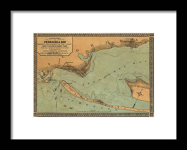 Pensacola Bay Florida Framed Print
