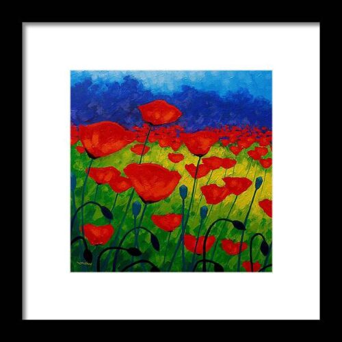 Poppy Corner II Framed Print