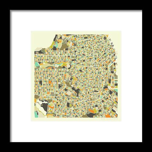San Francisco Map 1 Framed Print