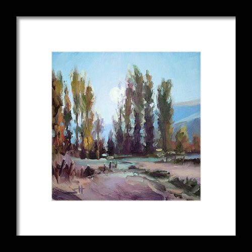 September Moon Framed Print