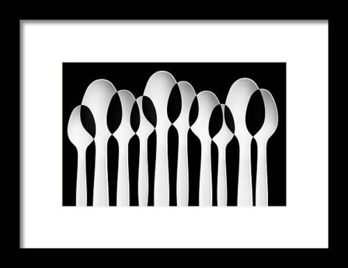 Spoons Abstract: Forest Framed Print