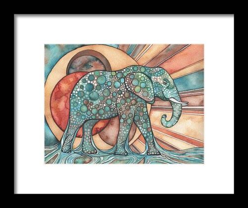 Sunphant Sun Elephant Framed Print
