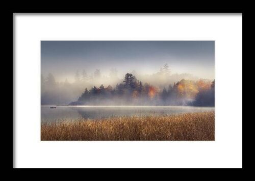 Sunrise Boat Framed Print