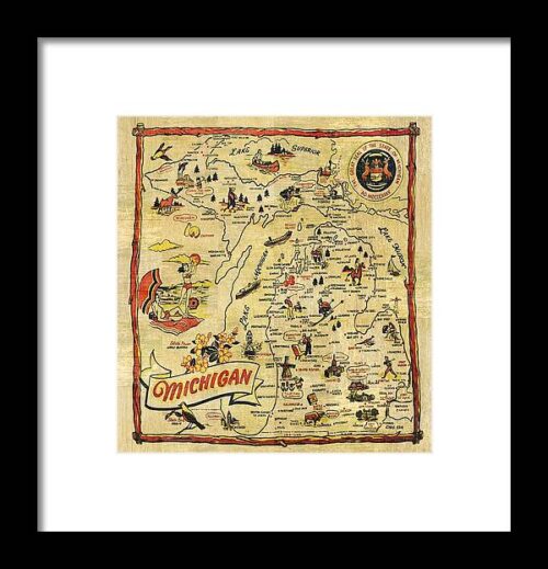 The Great Lakes State Framed Print