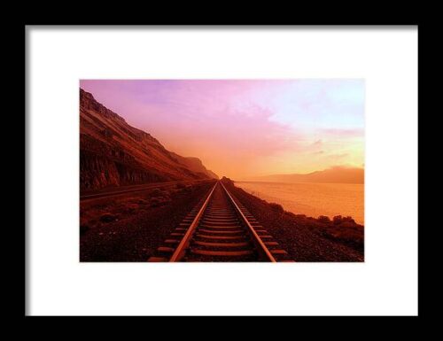 The Long Walk To No Where Framed Print
