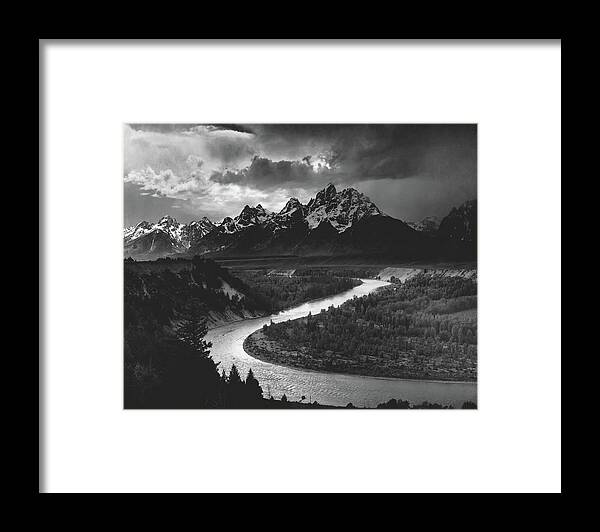 The Tetons And The Snake River 1942 #1 Framed Print The Tetons And The Snake River 1942 #1 Framed Print