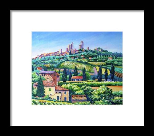 The Towers of San Gimignano Framed Print