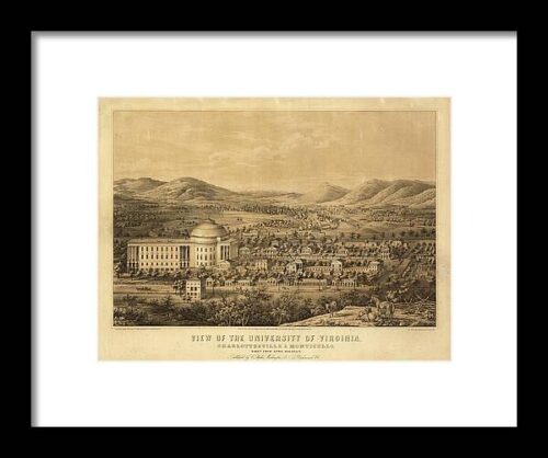 University of Virginia 1856 Framed Print