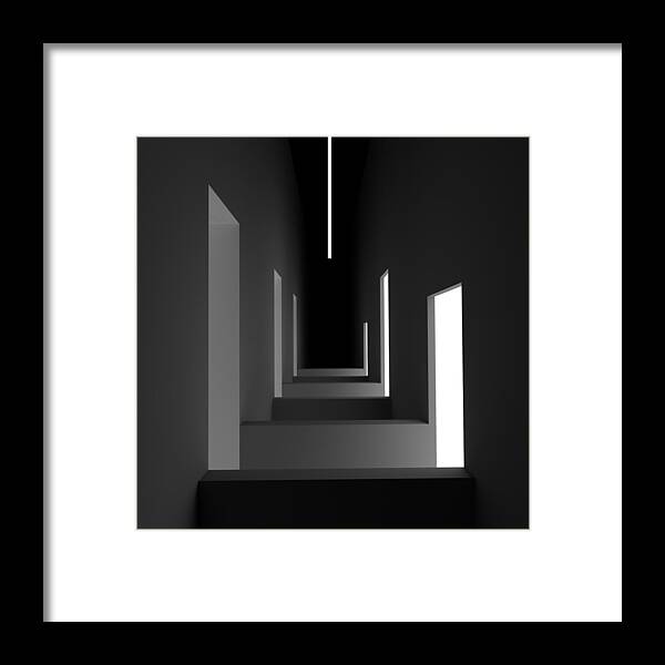 Unsymmetric Framed Print