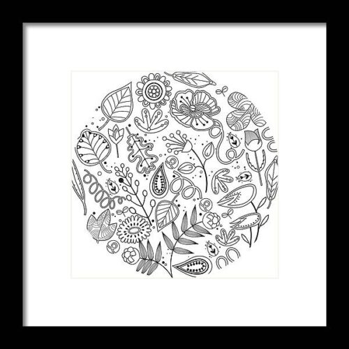 Various Plants Patterns #9 Framed Print