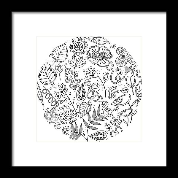 Various Plants Patterns #9 Framed Print