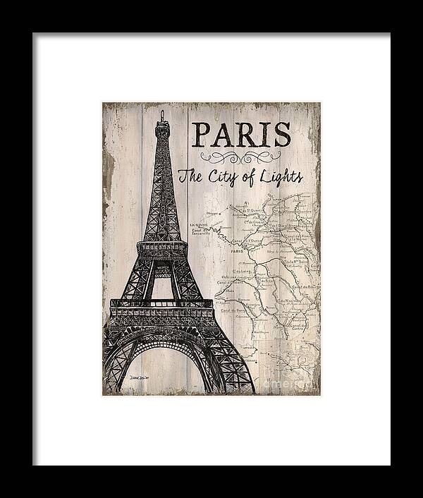 Vintage Travel Poster Paris Framed Print