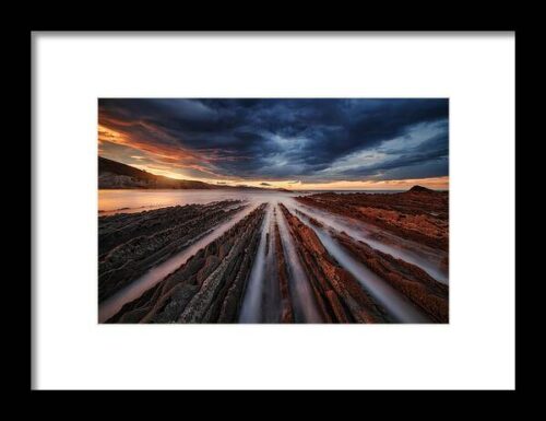Zumaia Flysch 6 Framed Print