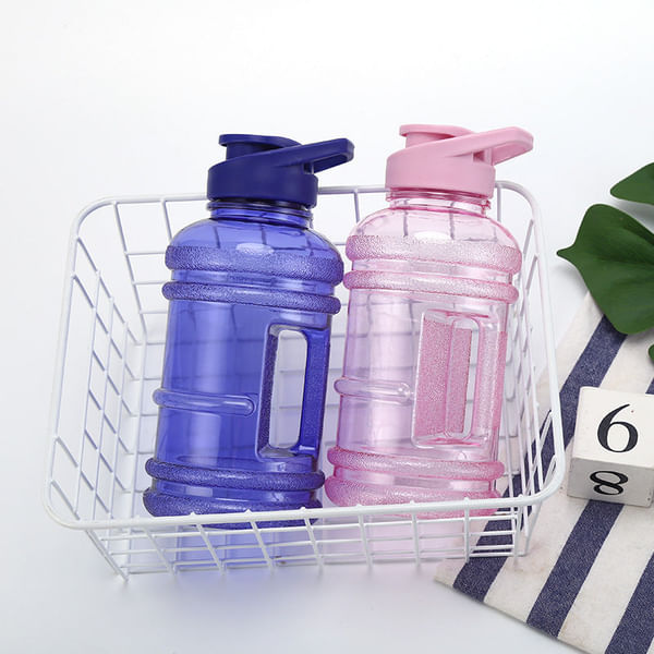 Gym Water Bottle With Handle - Barrel - 1500ml - Single Piece