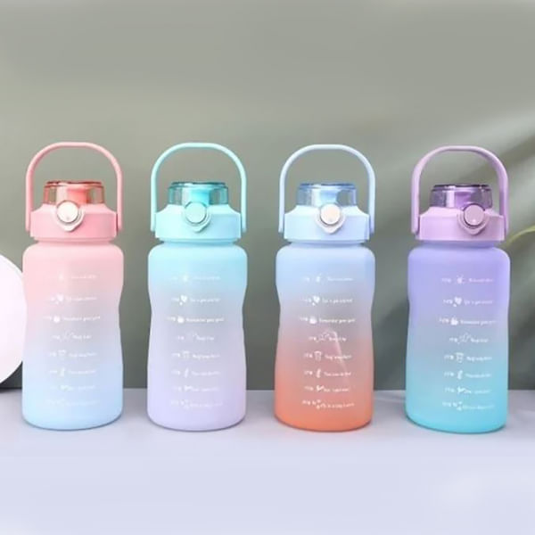 Motivational Boost Frosted Bottle - 1500ml - Assorted - Single Piece Motivational Boost Frosted Bottle - 1500ml - Assorted - Single Piece