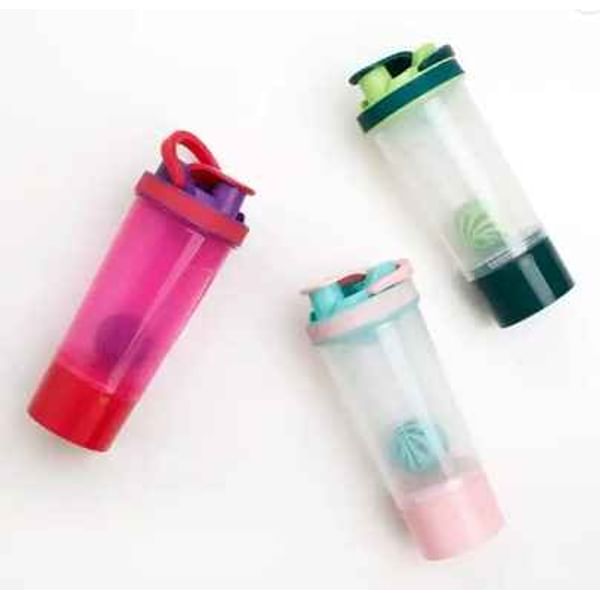 Shaker Bottle With Cup - Single Piece Shaker Bottle With Cup - Single Piece